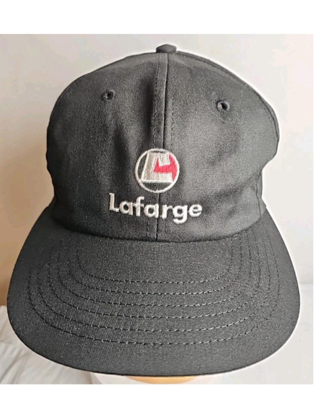 Vintage Lafarge Hat Snapback Adjustable Black Made In Canada Adult